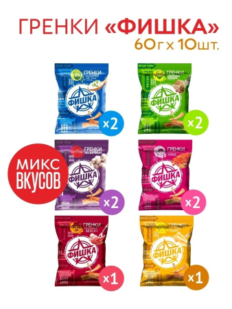 Фишка Гренки Стейк  60г*30